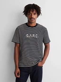 Gap × A.P.C. Logo Stripe T-Shirt — reference image