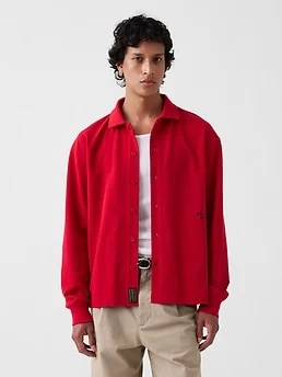 Gap × Malbon Pique Polo Overshirt — reference image