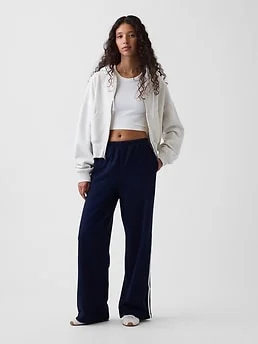 Knit Relaxed Track Pants — reference image